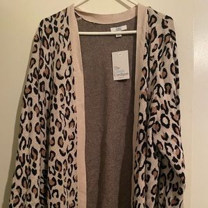 Leopard print cardigan